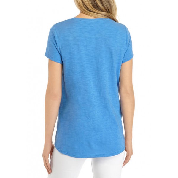 Kim Rogers® Women's Short Sleeve High Low Art Graphic T-Shirt