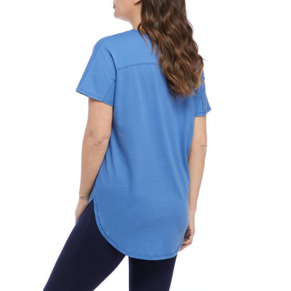 New Directions® Petite Studio Short Sleeve America Graphic T-Shirt