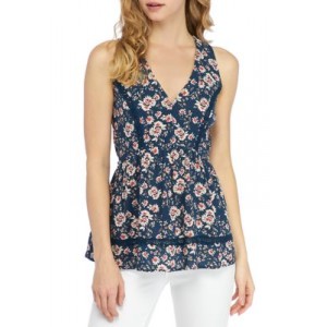 American Rag Racerback Tunic with Lace Insets 