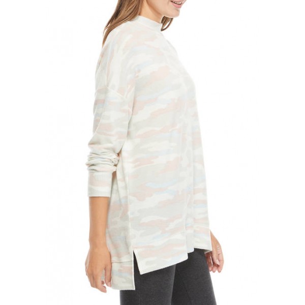 New Directions® Studio Women's Long Sleeve Mock Neck Tunic Shirt