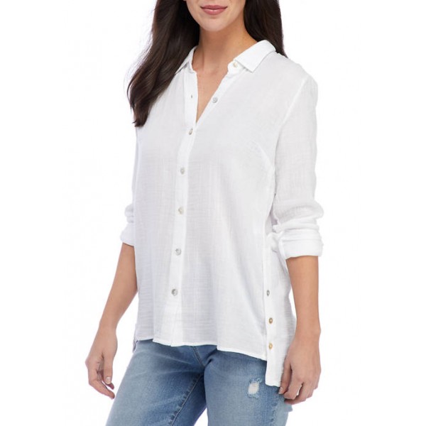 New Directions® Women's Side Button Tunic