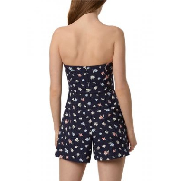 French Connection Printed Sweetheart Romper