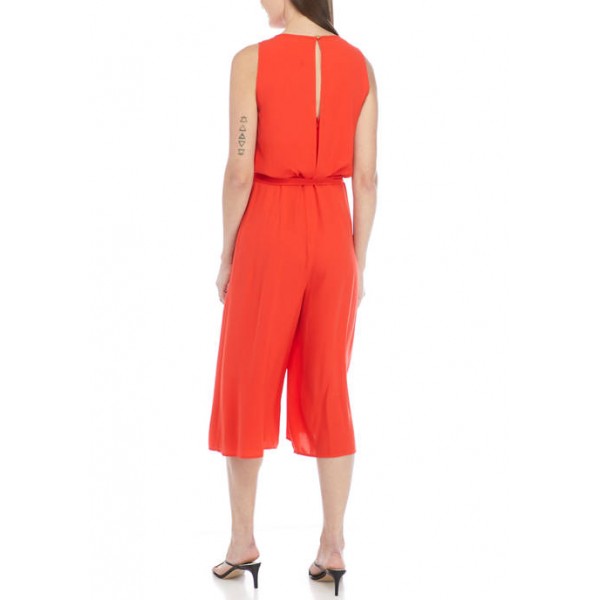 Vince Camuto Women's Sleeveless Side Tie Cropped Jumpsuit