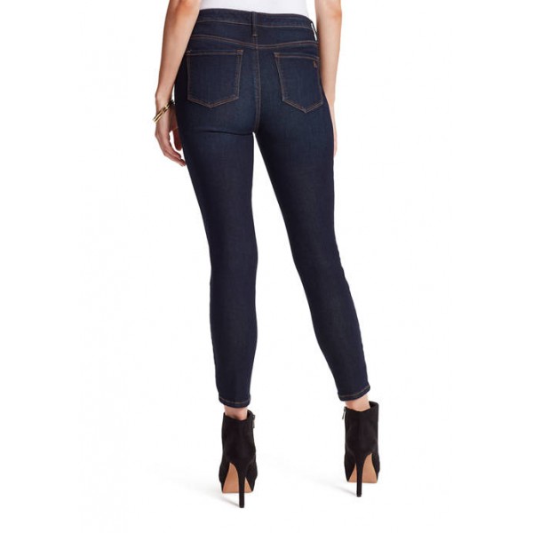 Jessica Simpson High Rise Exposed Buttons Skinny Jeans with Exposed Buttons