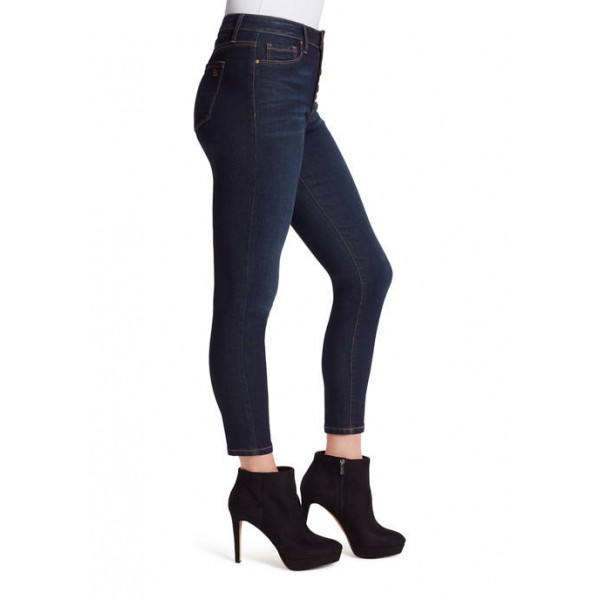 Jessica Simpson High Rise Exposed Buttons Skinny Jeans with Exposed Buttons