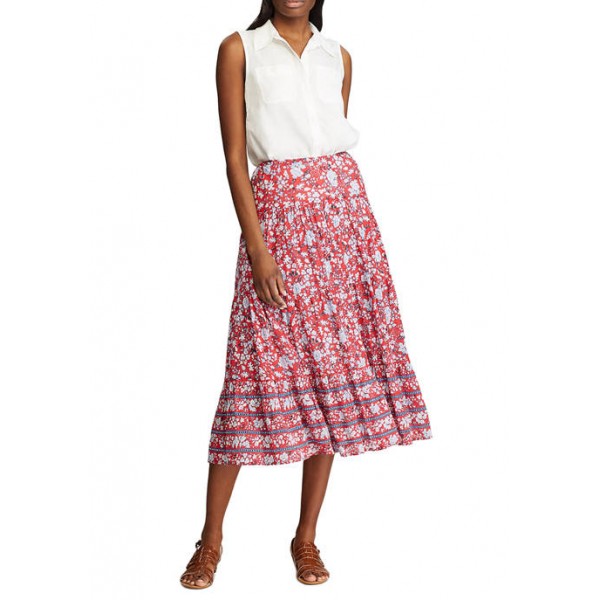 Chaps Women's Tiered Maxi Skirt
