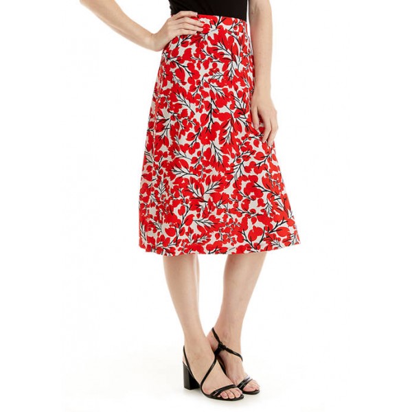 Kasper Women's Floral Midi Skirt
