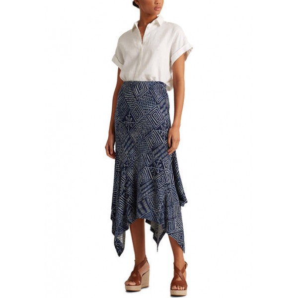 Lauren Ralph Lauren Print Asymmetrical Skirt