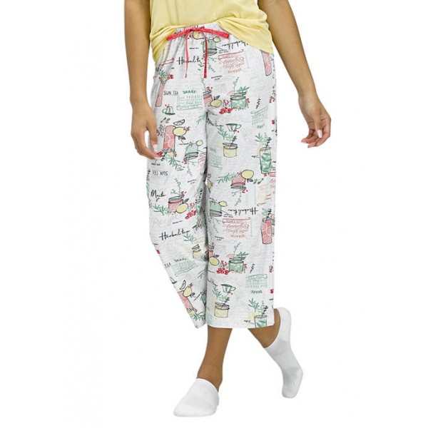 HUE® Fruit Punch Capri Pajama Pants