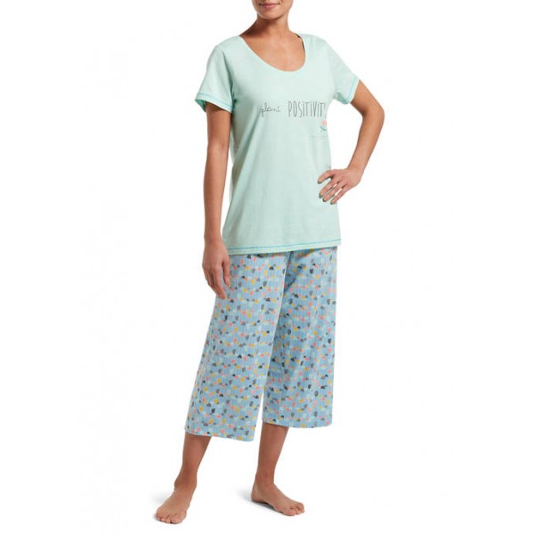HUE® Plant Positivity Capri Pajama Set