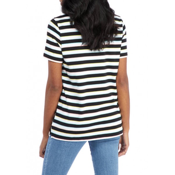 Kim Rogers® Women's Perfectly Soft Mariner Stripe T-Shirt