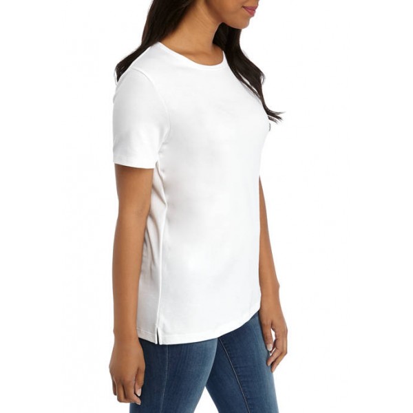 Kim Rogers® Women's Perfectly Soft Short Sleeve Crew Neck T-Shirt