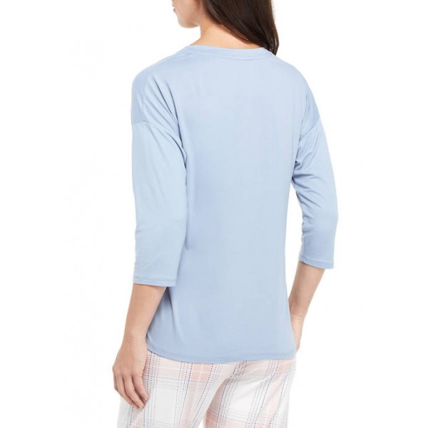 New Directions® 3/4 Sleeve Lux Lush Sleep T-Shirt