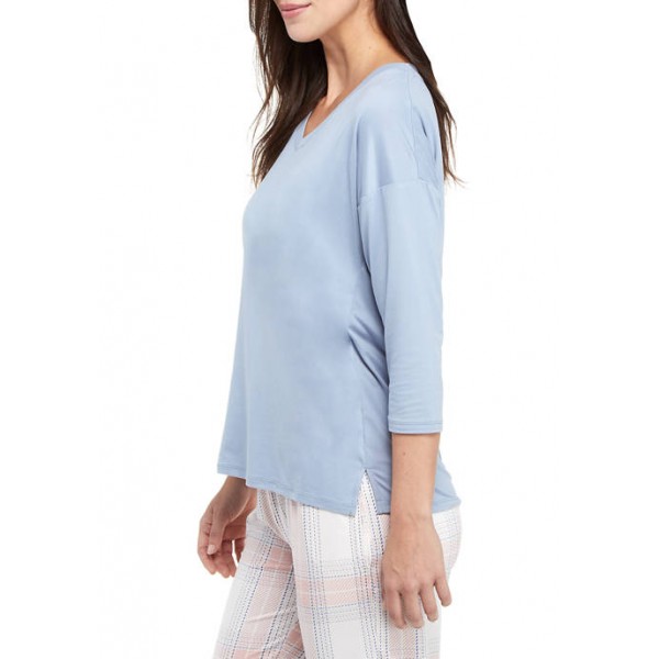 New Directions® 3/4 Sleeve Lux Lush Sleep T-Shirt