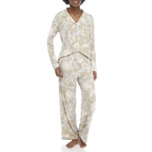 New Directions® Lush Lux Notch Pajama Set 