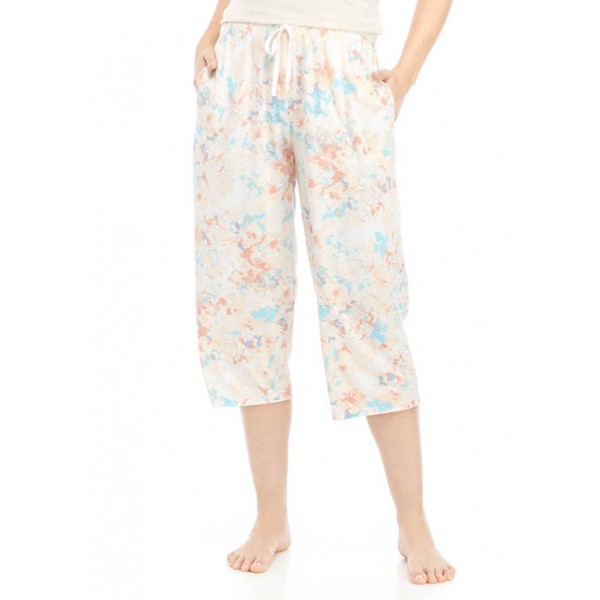 New Directions® Printed Capri Sleep Pants