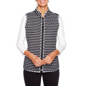 Ruby Rd Petite In The Mix Reversible Quilted Vest 