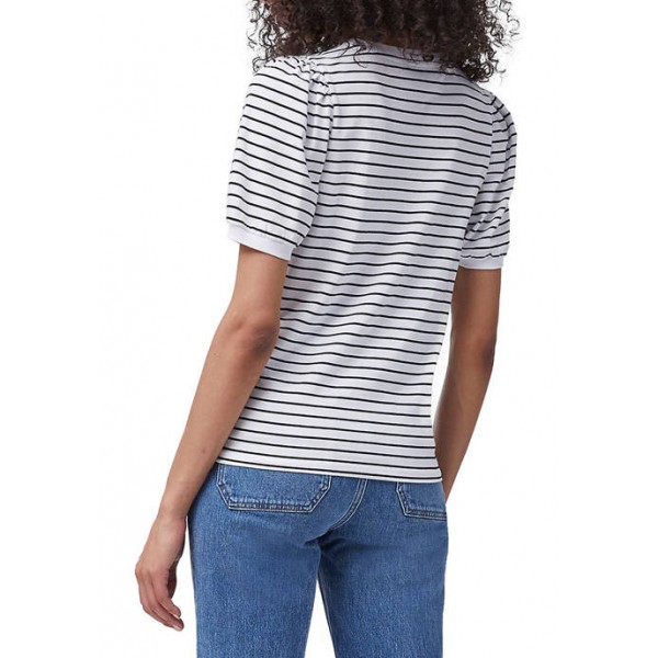 French Connection Striped Puff Sleeve T-Shirt