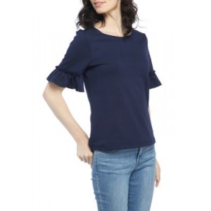 Kim Rogers® Women's Elbow Bell Sleeve Top 