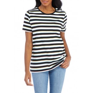 Kim Rogers® Women's Perfectly Soft Mariner Stripe T-Shirt 