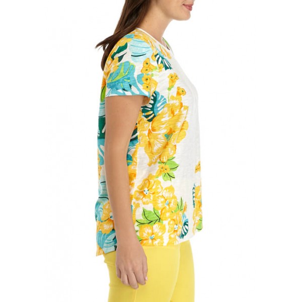 Kim Rogers® Women's Short Sleeve High Low Art T-Shirt