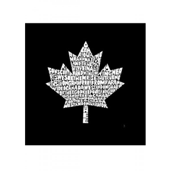 LA Pop Art Word Art T Shirt – Canadian National Anthem