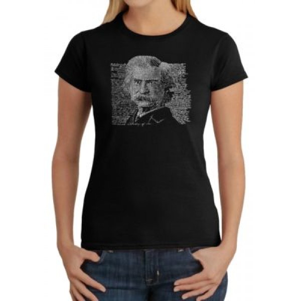LA Pop Art Word Art T-Shirt - Mark Twain