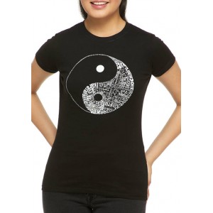 LA Pop Art Word Art T-Shirt - Yin Yang