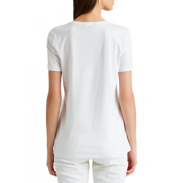 Lauren Ralph Lauren Floral Logo Cotton-Modal T-Shirt
