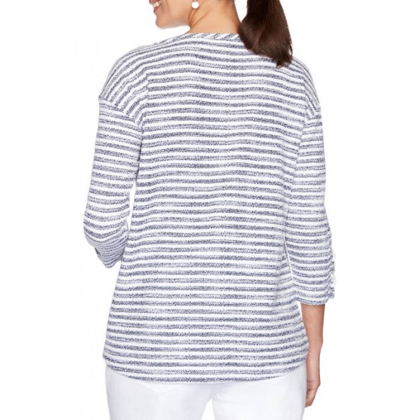 Ruby Rd Women's Nautical Striped Pullover