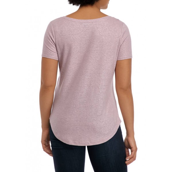 THE LIMITED Women's Short Sleeve Linen T-Shirt