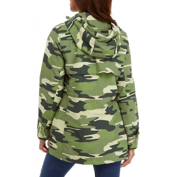 Crown & Ivy™ Women's Camouflage Anorak Jacket