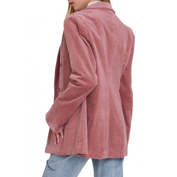 Endless Rose Women's Corduroy Double Breasted Jacket
