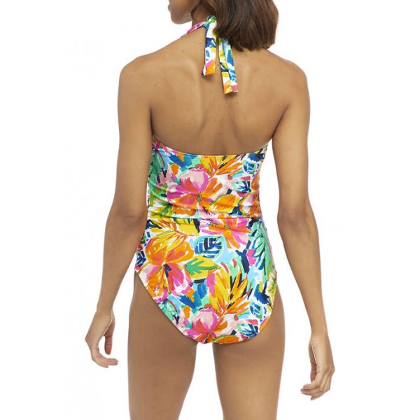 INTO THE BLEU by Amrex Bloom in Love Shirred One-Piece Swimsuit