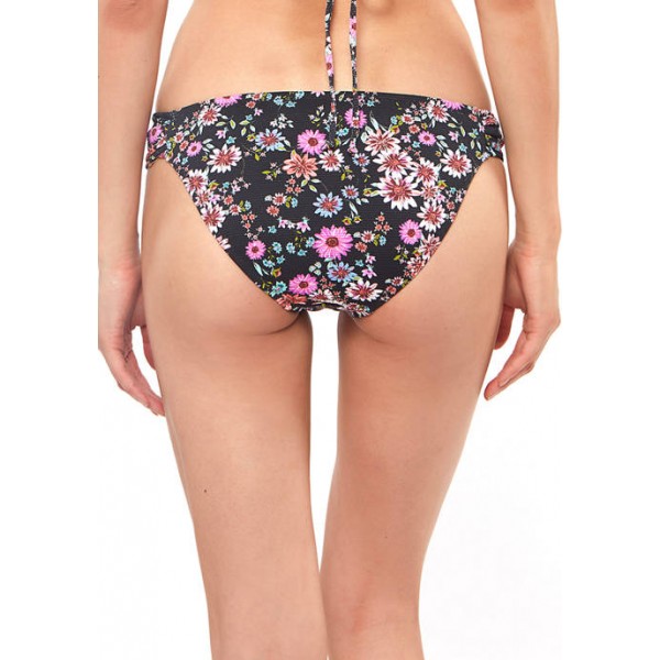 Jessica Simpson Floral Side Shirred Hipster Swim Bottoms