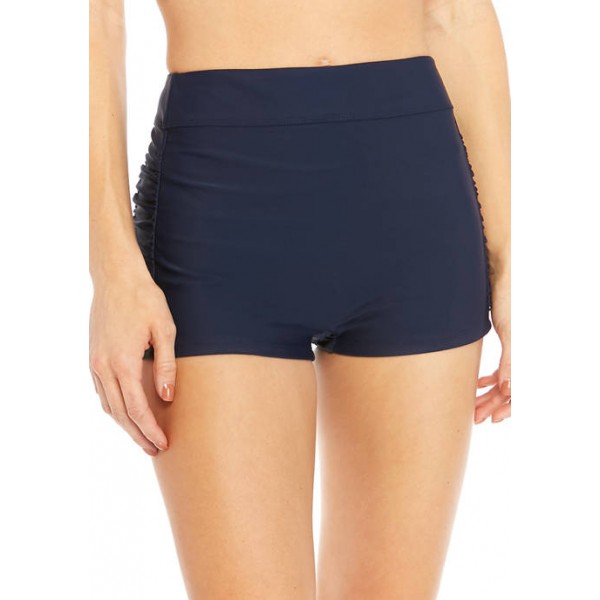 New Directions® Swim Boy Shorts with Shirring