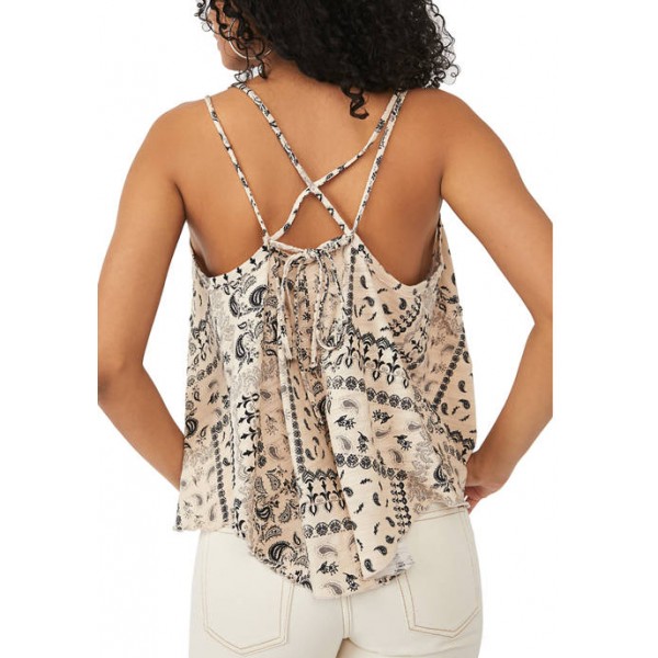 Free People Floral Cotton Tank