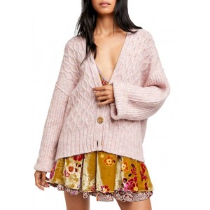 Free People Molly Cable Knit Cardigan 