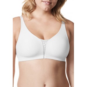 Olga® Easy Does It™ Wire Free 2 Ply Bra with Lace Center GQ8861A 