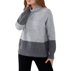 Karen Kane Women's Colorblock Mock Neck Sweater 