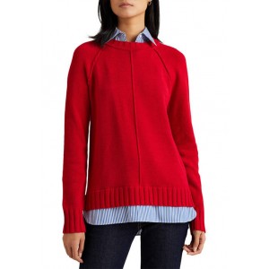 Lauren Ralph Lauren Layered Cotton Sweater 