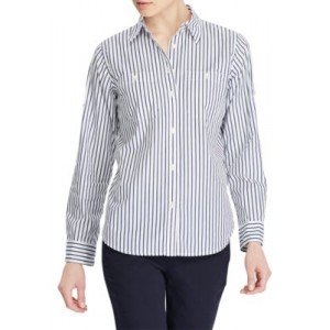 Lauren Ralph Lauren Striped Roll-Tab Shirt 