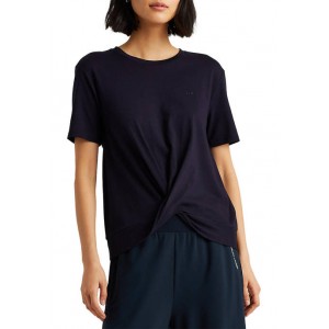 Lauren Ralph Lauren Twist-Front Cotton-Modal T-Shirt 