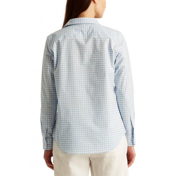 Lauren Ralph Lauren Women's Easy Care Gingham Cotton Shirt