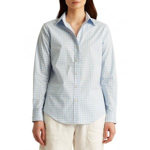 Lauren Ralph Lauren Women's 	 Easy Care Gingham Cotton Shirt 