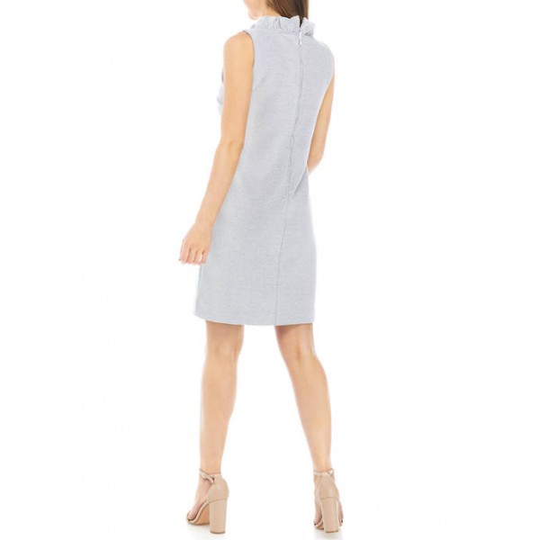 Lilly Pulitzer® Women's Sleeveless Ruffled Split Neck Striped Shift Dress