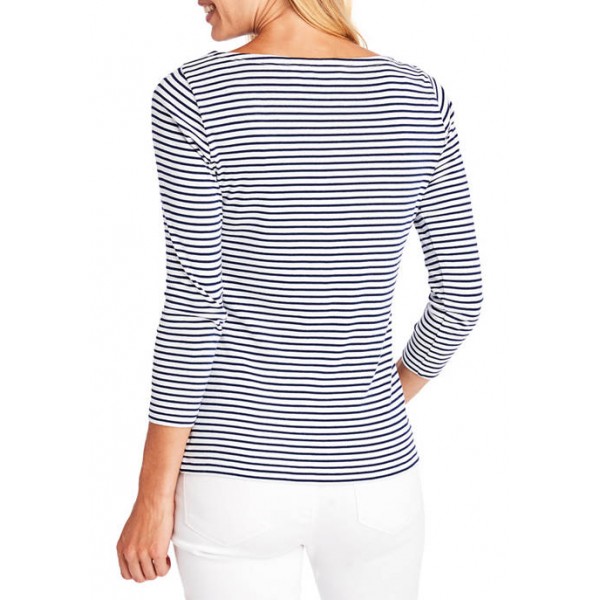 Vineyard Vines Boat Neck Striped Simple T-Shirt