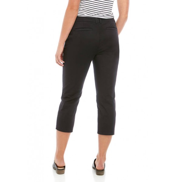 Crown & Ivy™ Women's Rolled Chino Cropped Pants