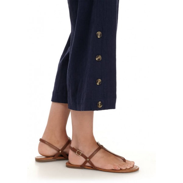 New Directions® Women's Button Hem Cropped Pants