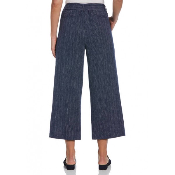 Rafaella Women's Belted Pull-On Cropped Pants
